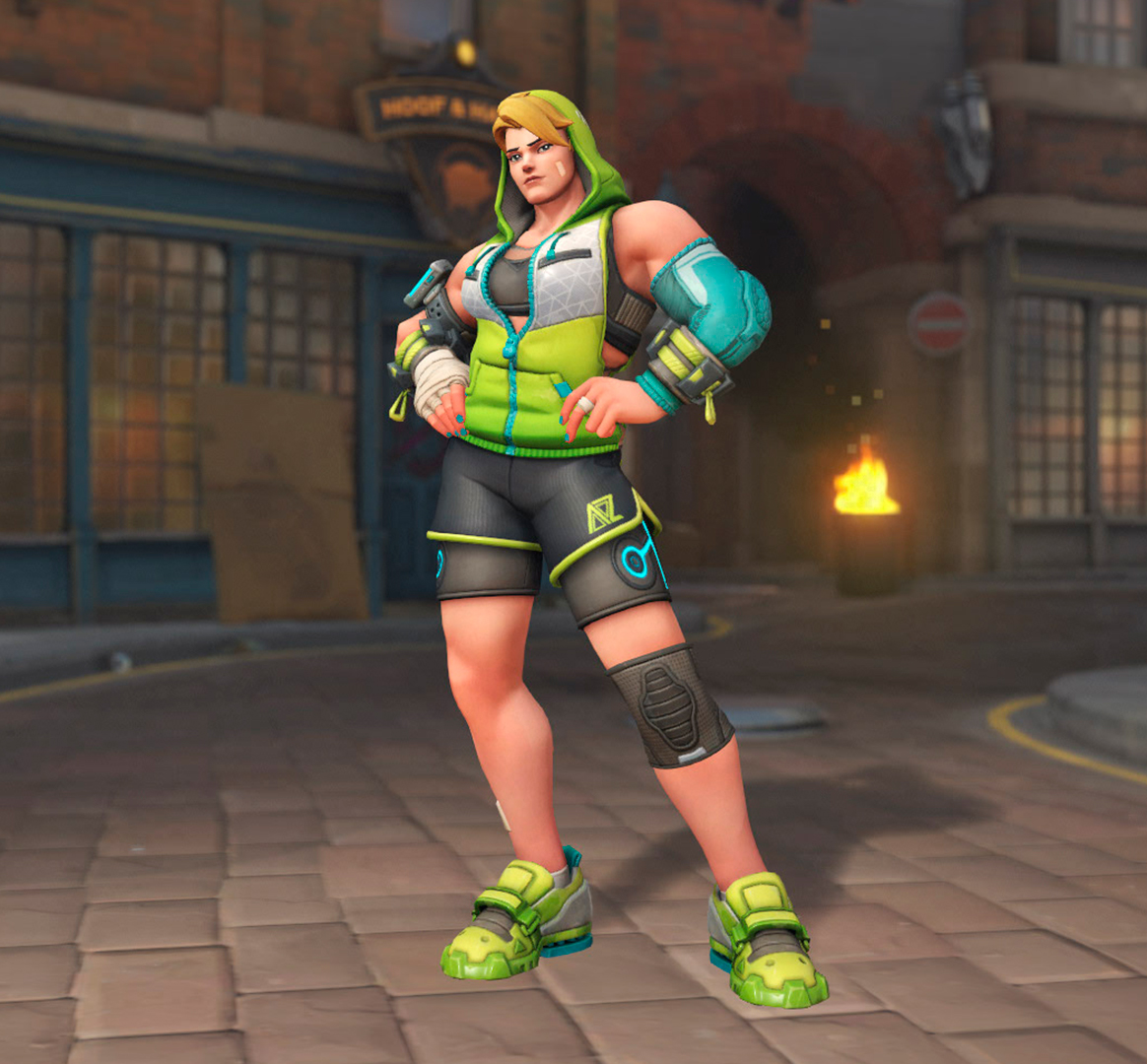 Zarya workout skin